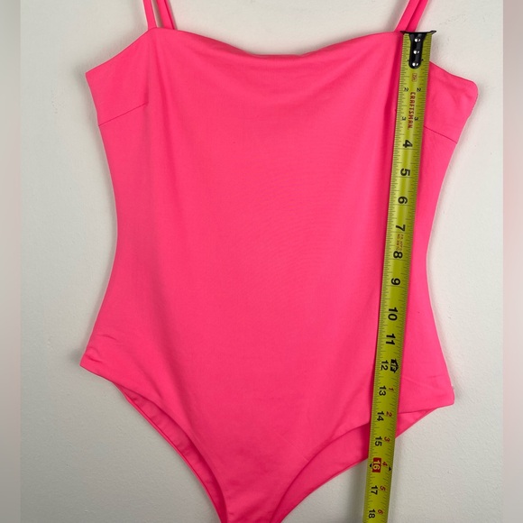 Princess Polly Neon Pink Aarush Bodysuit, Size 4 Small Lined Sleeveless Tank Top - Picture 6 of 11